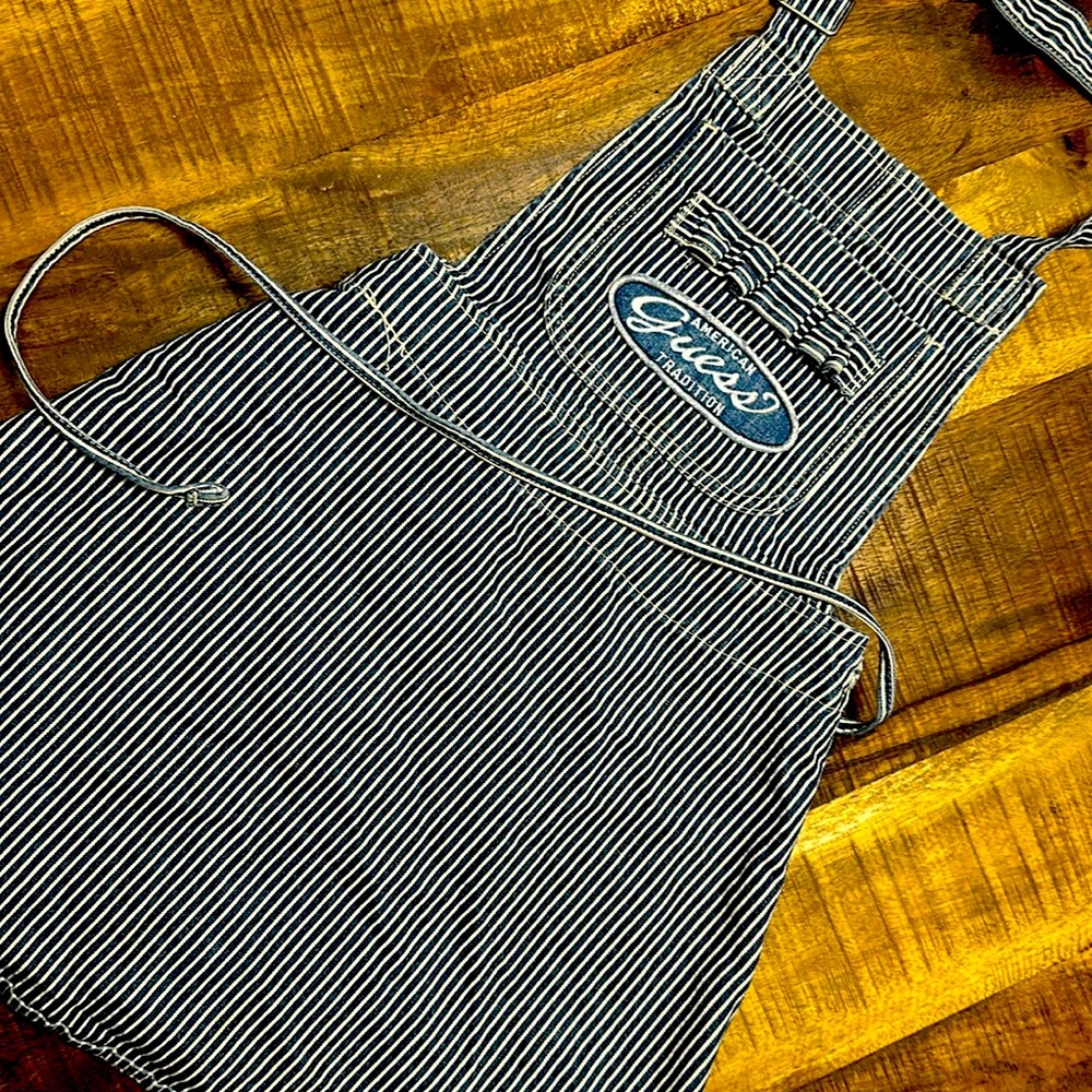 Vintage Guess jeans wrap skirt overall